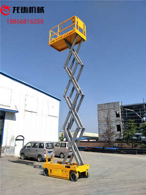 蕉岭县升高8米全自行升降机移动式升降平台高空作业车移动升降台优质厂家